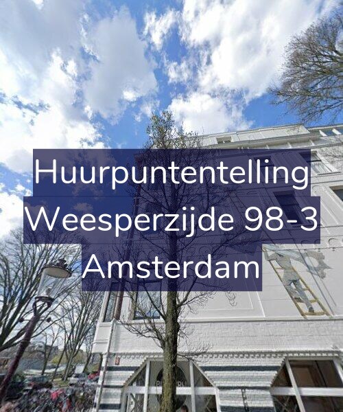 Foto gevel Huurpuntentelling voor Weesperzijde 98-3, Amsterdam