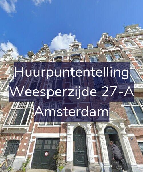 Foto gevel Huurpuntentelling voor Weesperzijde 27-A, Amsterdam