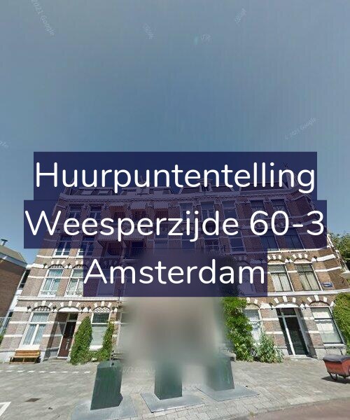 Foto gevel Huurpuntentelling voor Weesperzijde 60-3, Amsterdam