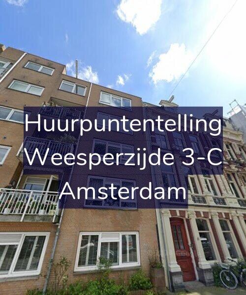 Foto gevel Huurpuntentelling voor Weesperzijde 3-C, Amsterdam