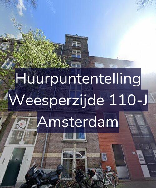 Foto gevel Huurpuntentelling voor Weesperzijde 110-J, Amsterdam