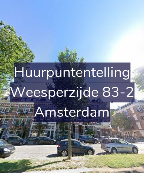 Foto gevel Huurpuntentelling voor Weesperzijde 83-2, Amsterdam