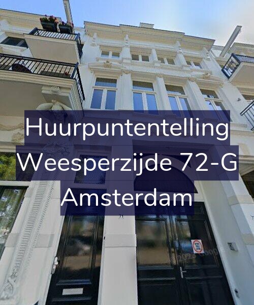 Foto gevel Huurpuntentelling voor Weesperzijde 72-G, Amsterdam