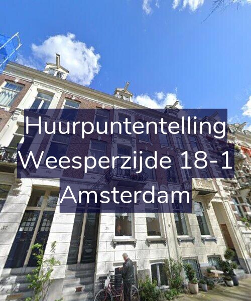 Foto gevel Huurpuntentelling voor Weesperzijde 18-1, Amsterdam
