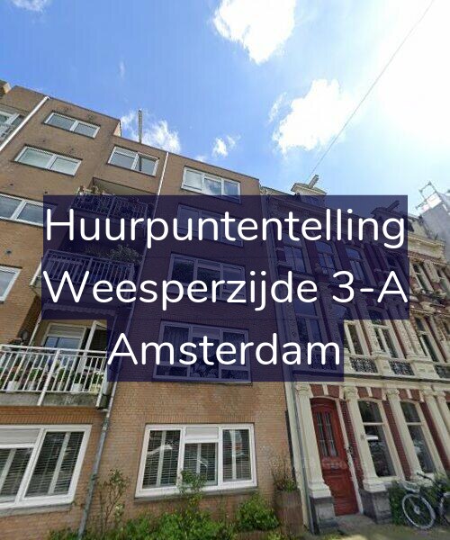 Foto gevel Huurpuntentelling voor Weesperzijde 3-A, Amsterdam