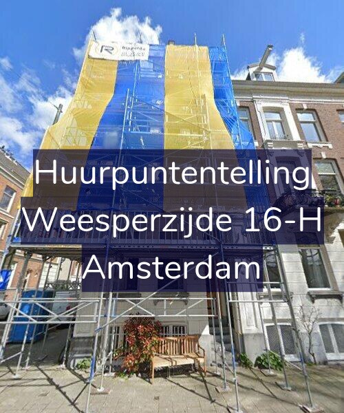 Foto gevel Huurpuntentelling voor Weesperzijde 16-H, Amsterdam