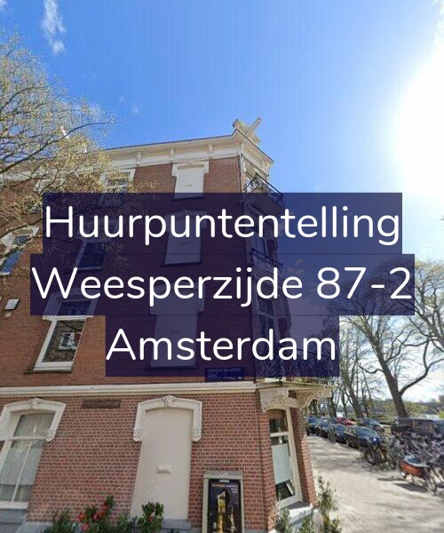 Foto gevel Huurpuntentelling voor Weesperzijde 87-2, Amsterdam