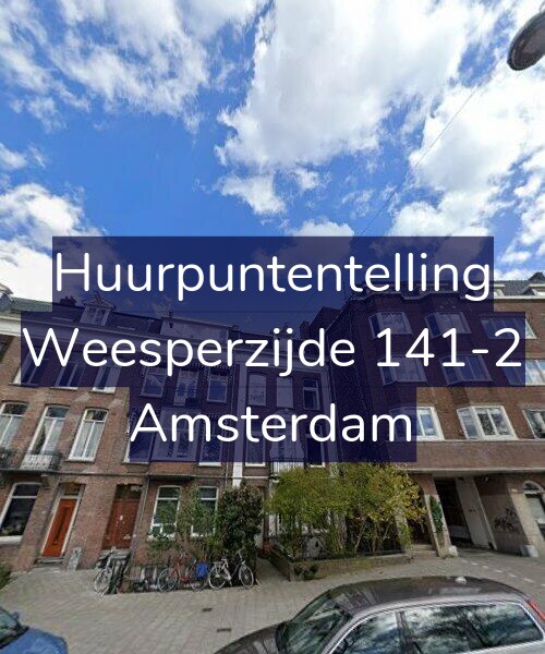 Foto gevel Huurpuntentelling voor Weesperzijde 141-2, Amsterdam