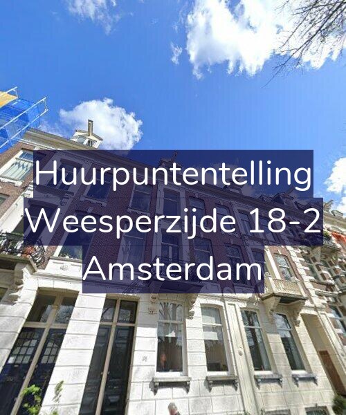 Foto gevel Huurpuntentelling voor Weesperzijde 18-2, Amsterdam