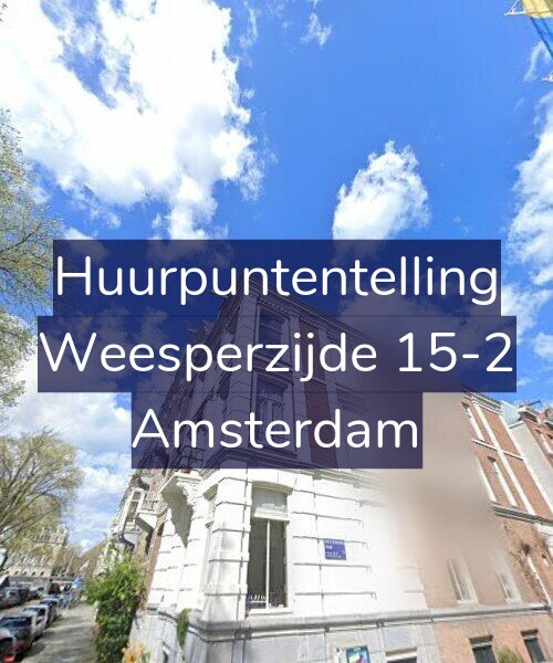 Foto gevel Huurpuntentelling voor Weesperzijde 15-2, Amsterdam