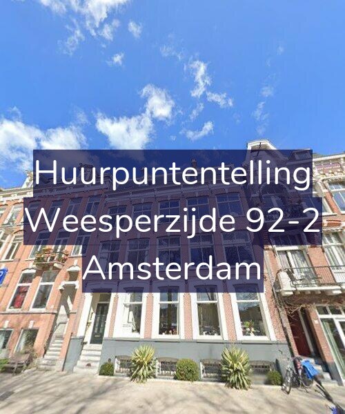 Foto gevel Huurpuntentelling voor Weesperzijde 92-2, Amsterdam