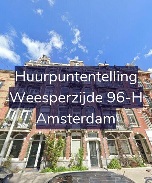 Foto gevel Huurpuntentelling voor Weesperzijde 96-H, Amsterdam