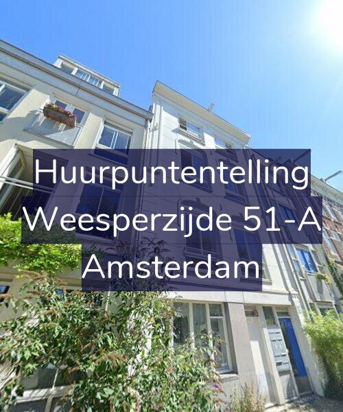 Foto gevel Huurpuntentelling voor Weesperzijde 51-A, Amsterdam