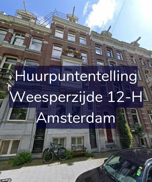Foto gevel Huurpuntentelling voor Weesperzijde 12-H, Amsterdam