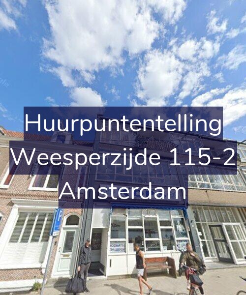 Foto gevel Huurpuntentelling voor Weesperzijde 115-2, Amsterdam