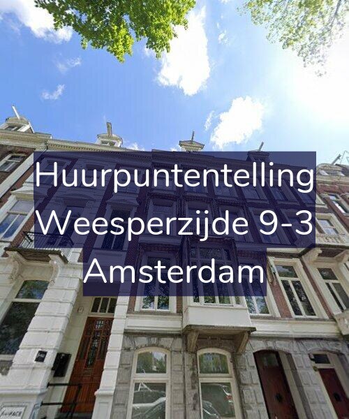 Foto gevel Huurpuntentelling voor Weesperzijde 9-3, Amsterdam