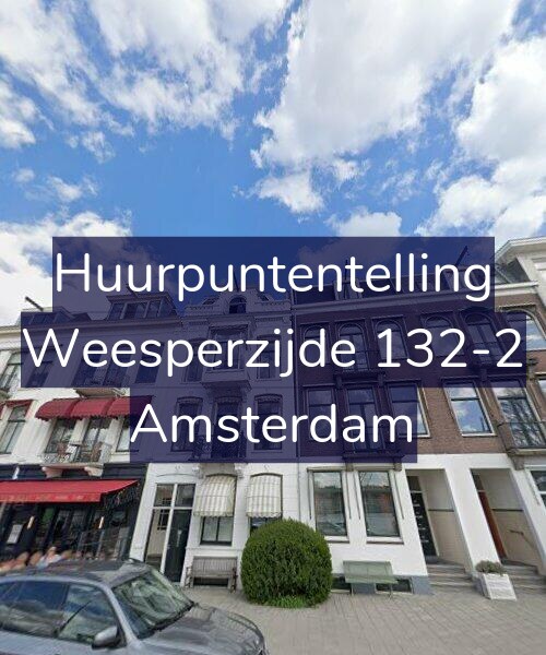 Foto gevel Huurpuntentelling voor Weesperzijde 132-2, Amsterdam