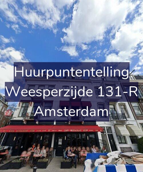 Foto gevel Huurpuntentelling voor Weesperzijde 131-R, Amsterdam