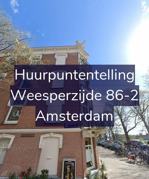 Foto gevel Huurpuntentelling voor Weesperzijde 86-2, Amsterdam