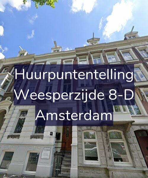Foto gevel Huurpuntentelling voor Weesperzijde 8-D, Amsterdam