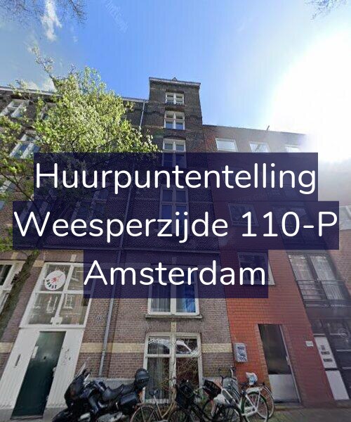 Foto gevel Huurpuntentelling voor Weesperzijde 110-P, Amsterdam