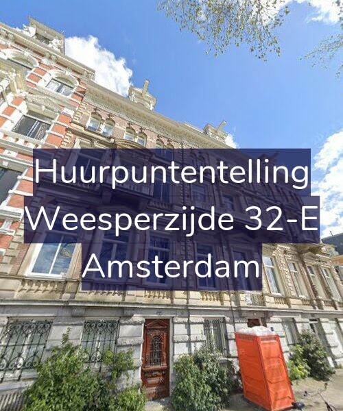 Foto gevel Huurpuntentelling voor Weesperzijde 32-E, Amsterdam