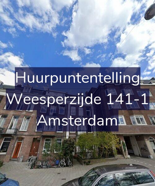 Foto gevel Huurpuntentelling voor Weesperzijde 141-1, Amsterdam