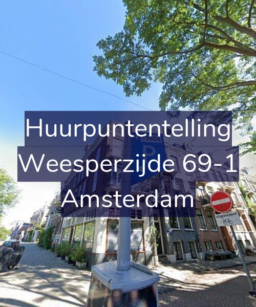 Foto gevel Huurpuntentelling voor Weesperzijde 69-1, Amsterdam