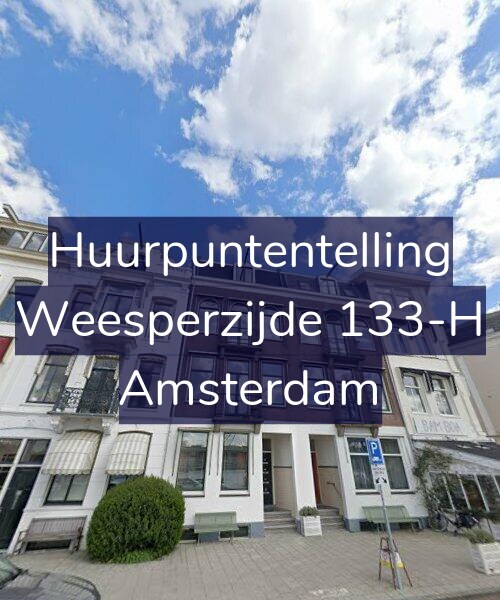 Foto gevel Huurpuntentelling voor Weesperzijde 133-H, Amsterdam