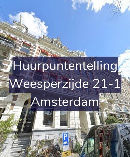 Foto gevel Huurpuntentelling voor Weesperzijde 21-1, Amsterdam
