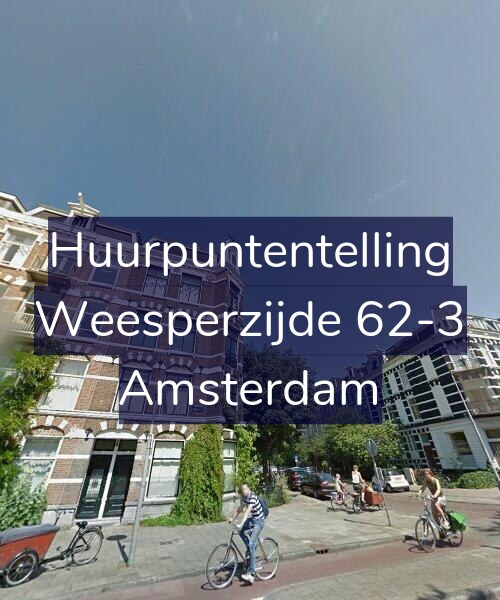 Foto gevel Huurpuntentelling voor Weesperzijde 62-3, Amsterdam