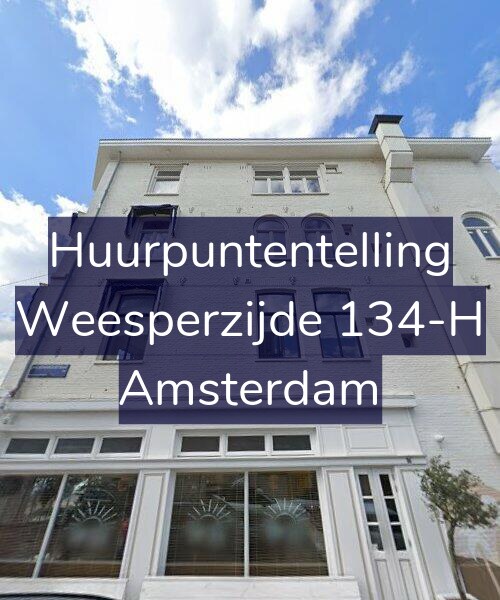Foto gevel Huurpuntentelling voor Weesperzijde 134-H, Amsterdam