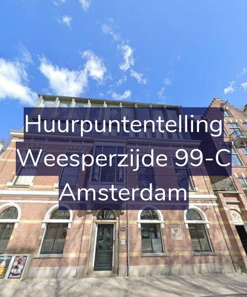 Foto gevel Huurpuntentelling voor Weesperzijde 99-C, Amsterdam