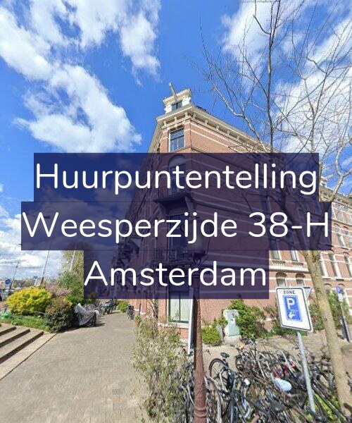 Foto gevel Huurpuntentelling voor Weesperzijde 38-H, Amsterdam