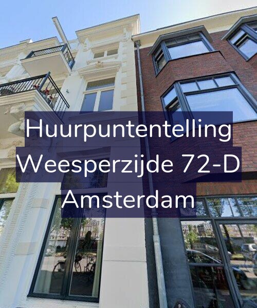 Foto gevel Huurpuntentelling voor Weesperzijde 72-D, Amsterdam