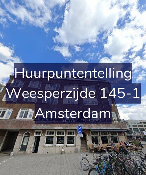Foto gevel Huurpuntentelling voor Weesperzijde 145-1, Amsterdam