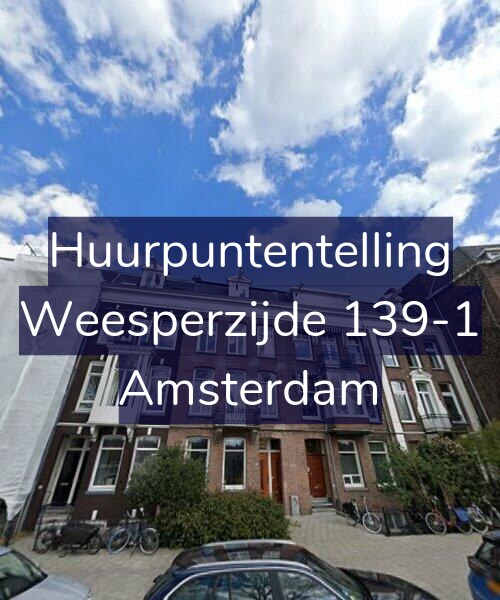 Foto gevel Huurpuntentelling voor Weesperzijde 139-1, Amsterdam