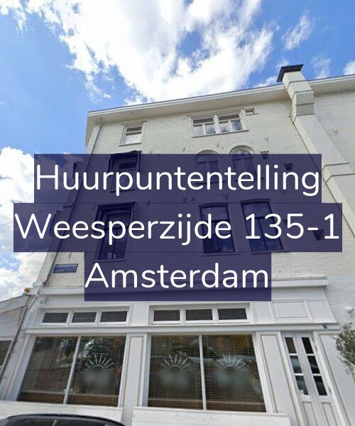 Foto gevel Huurpuntentelling voor Weesperzijde 135-1, Amsterdam