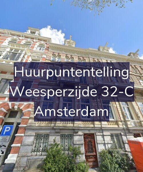 Foto gevel Huurpuntentelling voor Weesperzijde 32-C, Amsterdam