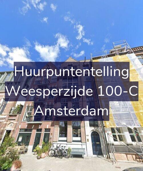 Foto gevel Huurpuntentelling voor Weesperzijde 100-C, Amsterdam