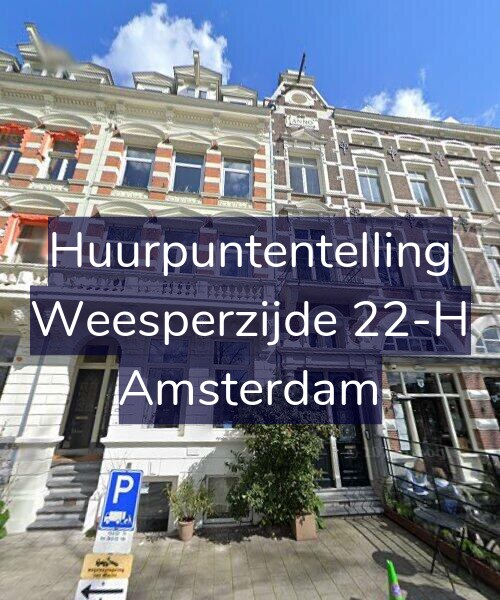 Foto gevel Huurpuntentelling voor Weesperzijde 22-H, Amsterdam