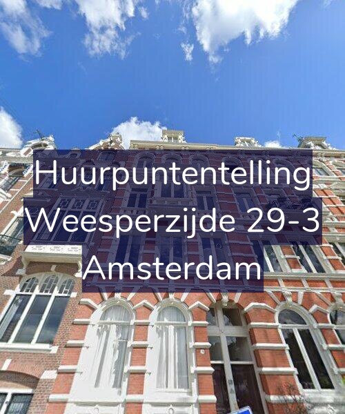 Foto gevel Huurpuntentelling voor Weesperzijde 29-3, Amsterdam