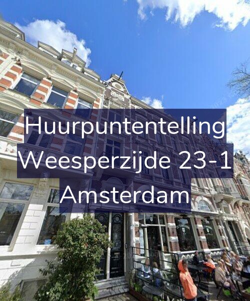 Foto gevel Huurpuntentelling voor Weesperzijde 23-1, Amsterdam