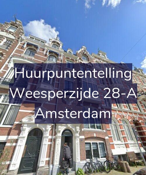Foto gevel Huurpuntentelling voor Weesperzijde 28-A, Amsterdam