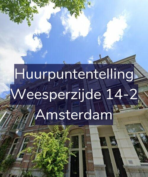 Foto gevel Huurpuntentelling voor Weesperzijde 14-2, Amsterdam