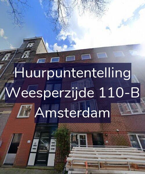 Foto gevel Huurpuntentelling voor Weesperzijde 110-B, Amsterdam