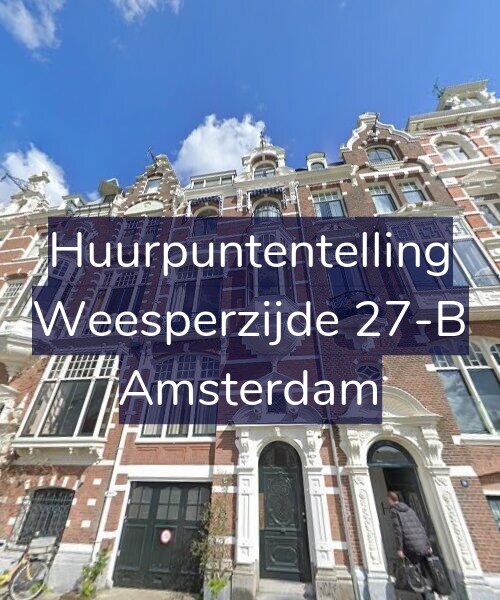 Foto gevel Huurpuntentelling voor Weesperzijde 27-B, Amsterdam