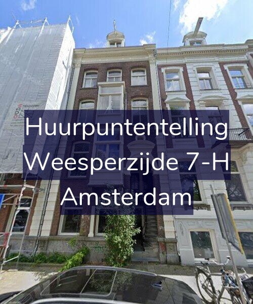 Foto gevel Huurpuntentelling voor Weesperzijde 7-H, Amsterdam