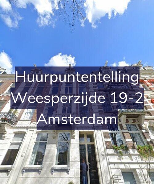 Foto gevel Huurpuntentelling voor Weesperzijde 19-2, Amsterdam