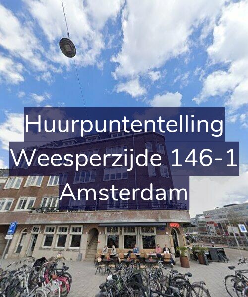 Foto gevel Huurpuntentelling voor Weesperzijde 146-1, Amsterdam